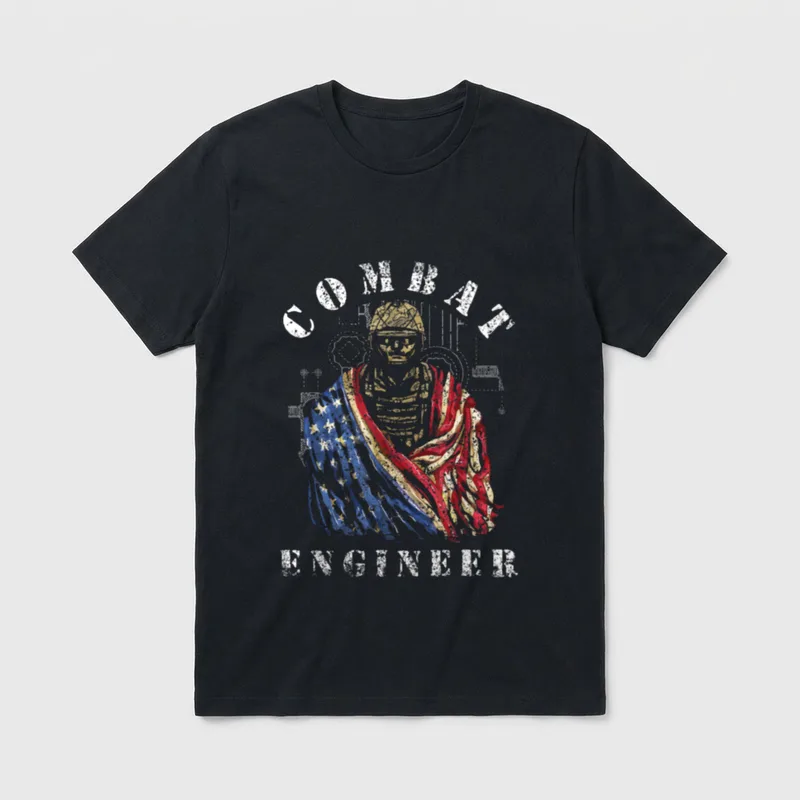 Combat Engineer Veteran T-Shirt – Classic T-Shirt in Black
