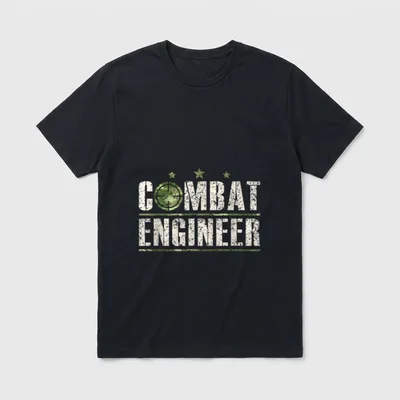 Military Combat Engineer Pride T-Shirt – Classic T-Shirt in Black