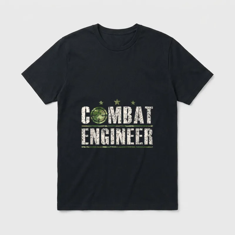 Military Combat Engineer Pride T-Shirt – Classic T-Shirt in Black