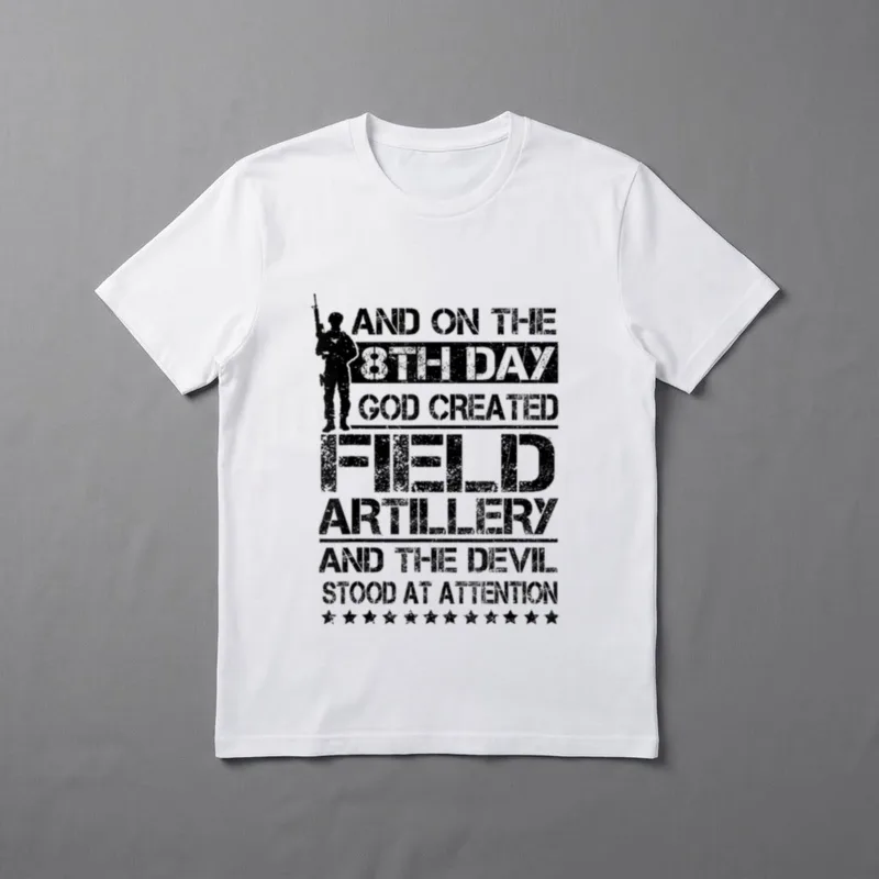 God Created Field Artillery T-Shirt – Classic T-Shirt in Black