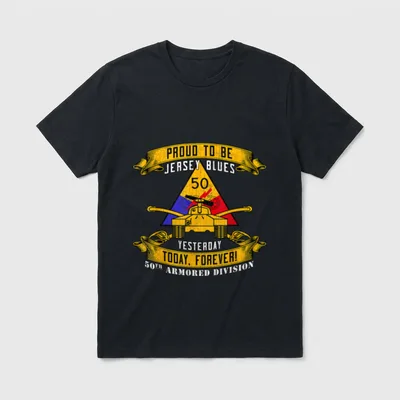 50th Armored Division Veteran T-Shirt – Classic T-Shirt in Black