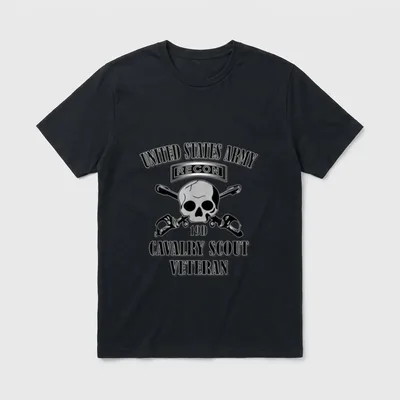 U.S. Army Cavalry Scout T-Shirt – Classic T-Shirt in Black