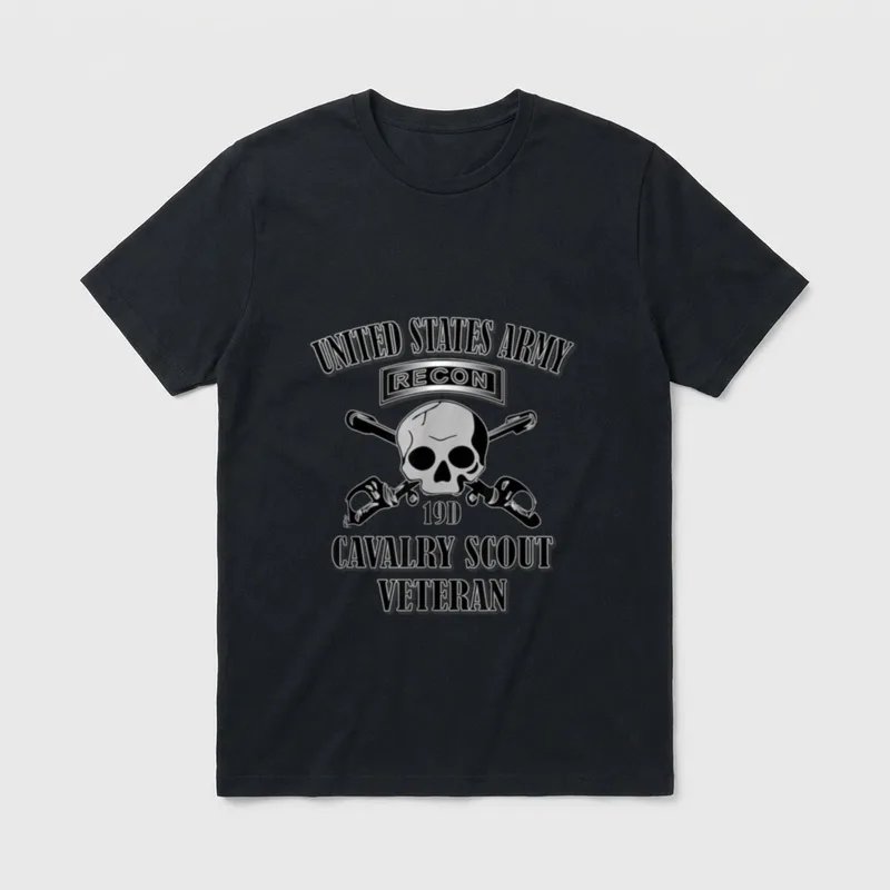 U.S. Army Cavalry Scout T-Shirt – Classic T-Shirt in Black