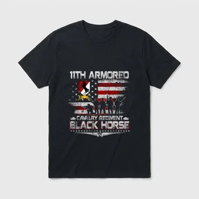 Armored Cavalry Veterans Day T-Shirt – Classic T-Shirt in Black