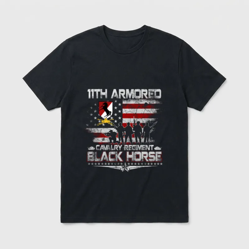 Armored Cavalry Veterans Day T-Shirt – Classic T-Shirt in Black