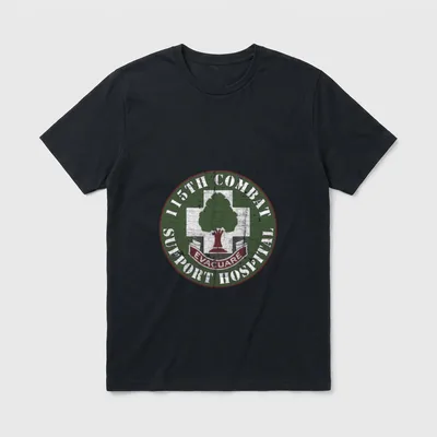 115th Combat Support Hospital Veterans T-Shirt – Classic T-Shirt in Black
