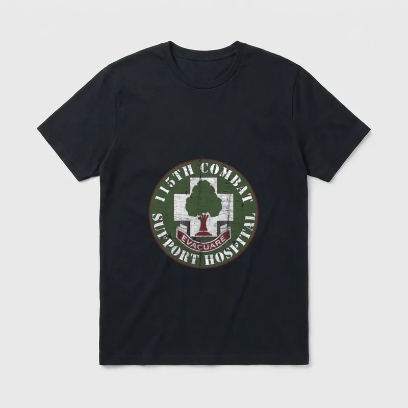 115th Combat Support Hospital Veterans T-Shirt – Classic T-Shirt in Black