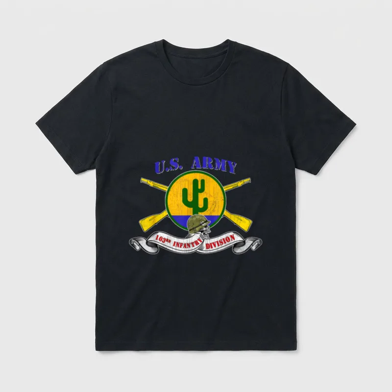 103rd Infantry Division ID Veteran Vintage T-Shirt – Classic T-Shirt in Black