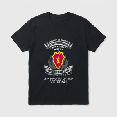Title 25th Infantry Division Veteran T-Shirt – Classic T-Shirt in Black