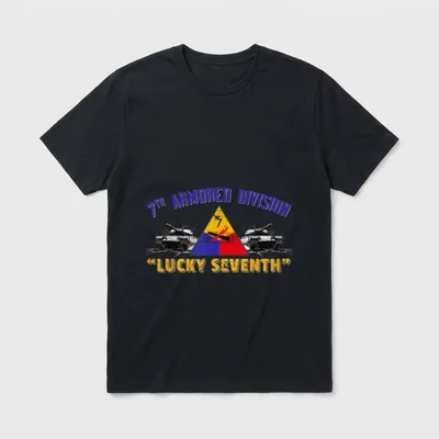 Veteran 7th Armored Division Lucky Seventh T-Shirt – Classic T-Shirt in Black