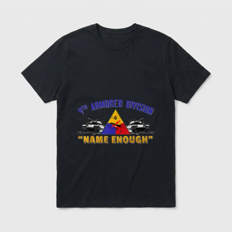 Veteran 4th Armored Division Breakthrough Vintage T-Shirt – Classic T-Shirt in Black