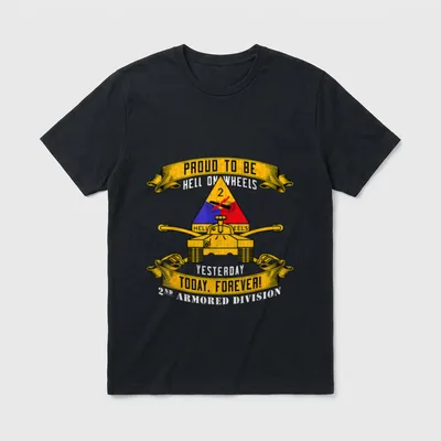 2nd Armored Division AD Veteran Fort T-Shirt – Classic T-Shirt in Black