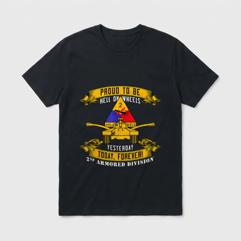 2nd Armored Division AD Veteran Fort T-Shirt – Classic T-Shirt in Black
