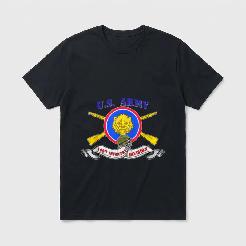 106th Infantry Division ID Veteran Vintage T-Shirt – Classic T-Shirt in Black