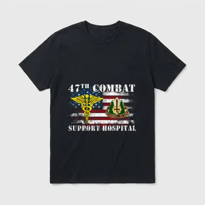 47th Combat Support Hospital Veterans Day T-Shirt – Classic T-Shirt in Black