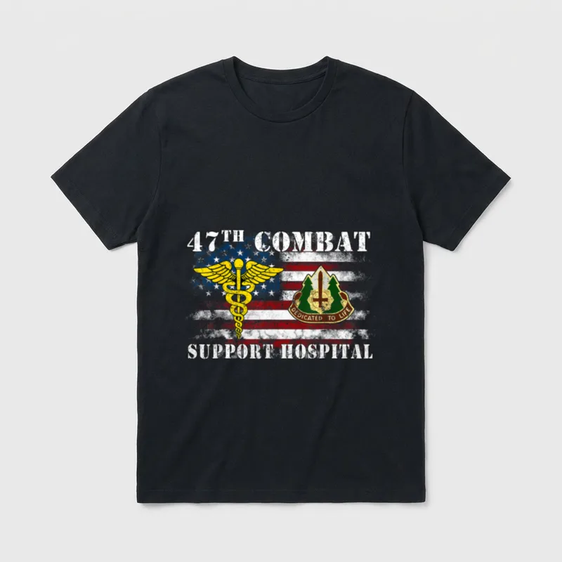 47th Combat Support Hospital Veterans Day T-Shirt – Classic T-Shirt in Black