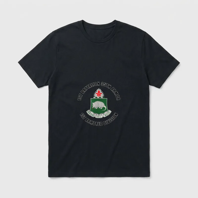 Battalion 35th Armor Armored Division 1st T-Shirt – Classic T-Shirt in Black