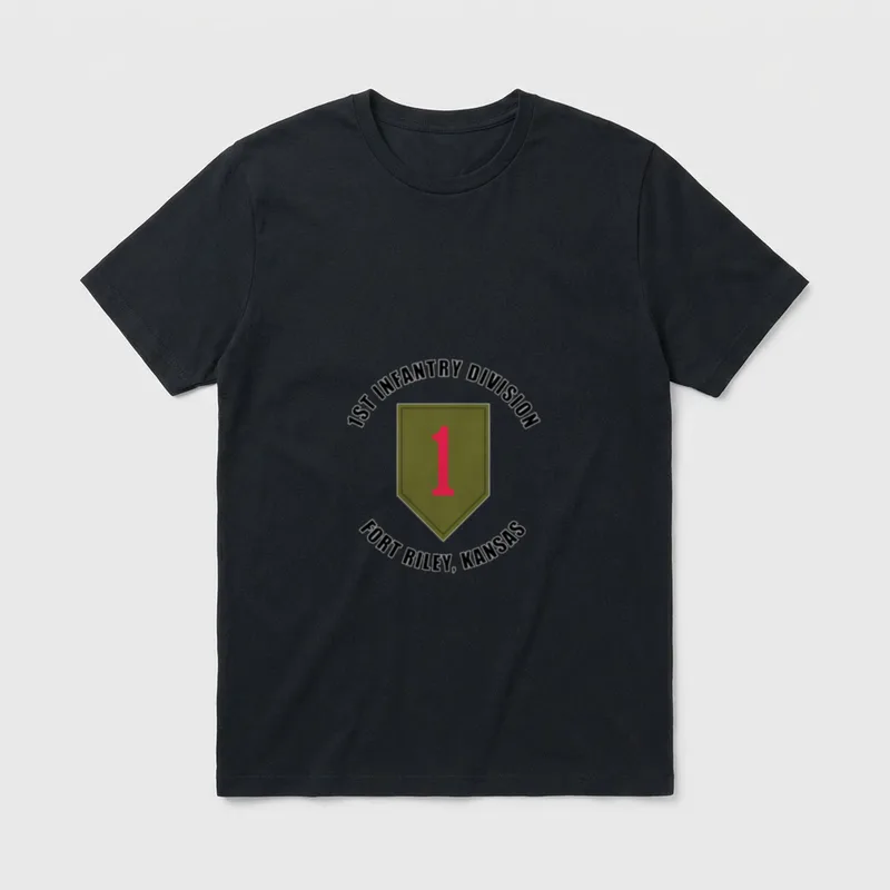 1st Infantry Division Fort Riley Kansas T-Shirt – Classic T-Shirt in Black