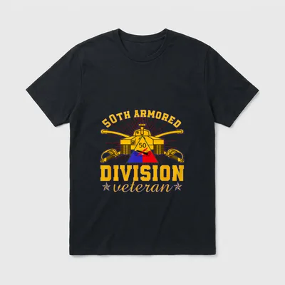 50th Armored Division Veteran Jersey Great T-Shirt – Classic T-Shirt in Black