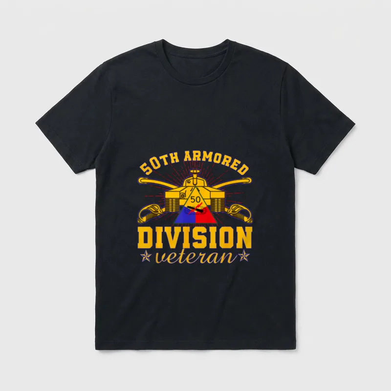 50th Armored Division Veteran Jersey Great T-Shirt – Classic T-Shirt in Black