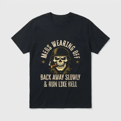 Dysfunctional Veteran Disgruntled Wearing T-Shirt – Classic T-Shirt in Black