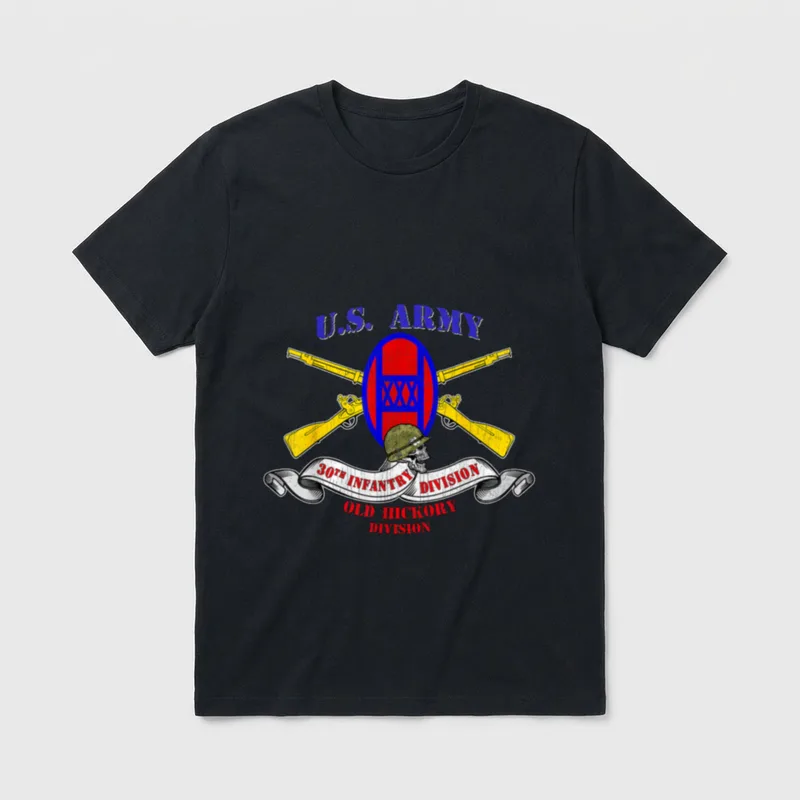 30th Infantry Division ID Veteran Old T-Shirt – Classic T-Shirt in Black