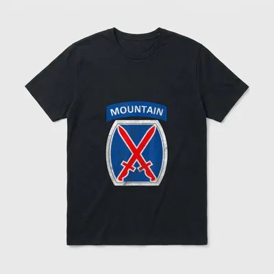 10th Mountain Division Veteran Fort York T-Shirt – Classic T-Shirt in Black