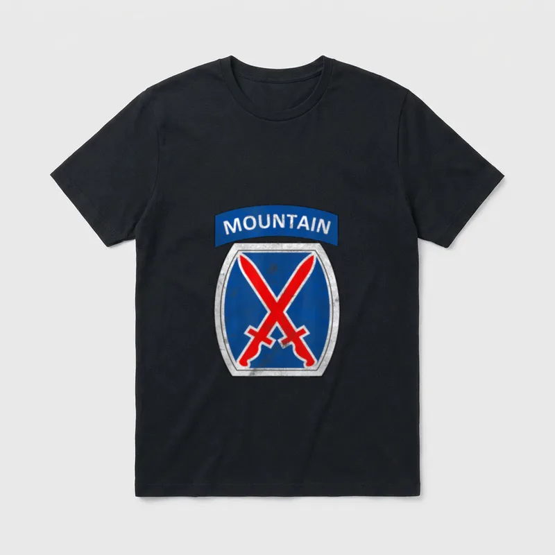 10th Mountain Division Veteran Fort York T-Shirt – Classic T-Shirt in Black