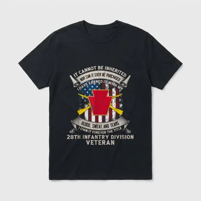 28th Infantry Division Veteran Harrisburg T-Shirt – Classic T-Shirt in Black