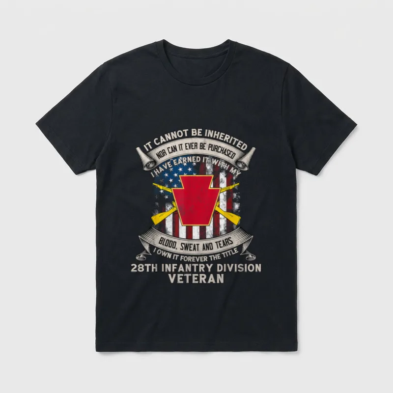 28th Infantry Division Veteran Harrisburg T-Shirt – Classic T-Shirt in Black
