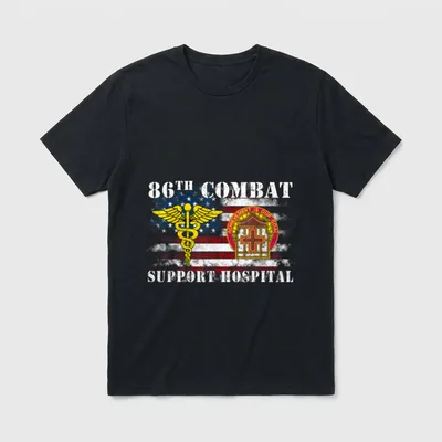 86th Combat Support Hospital Veterans Day T-Shirt – Classic T-Shirt in Black