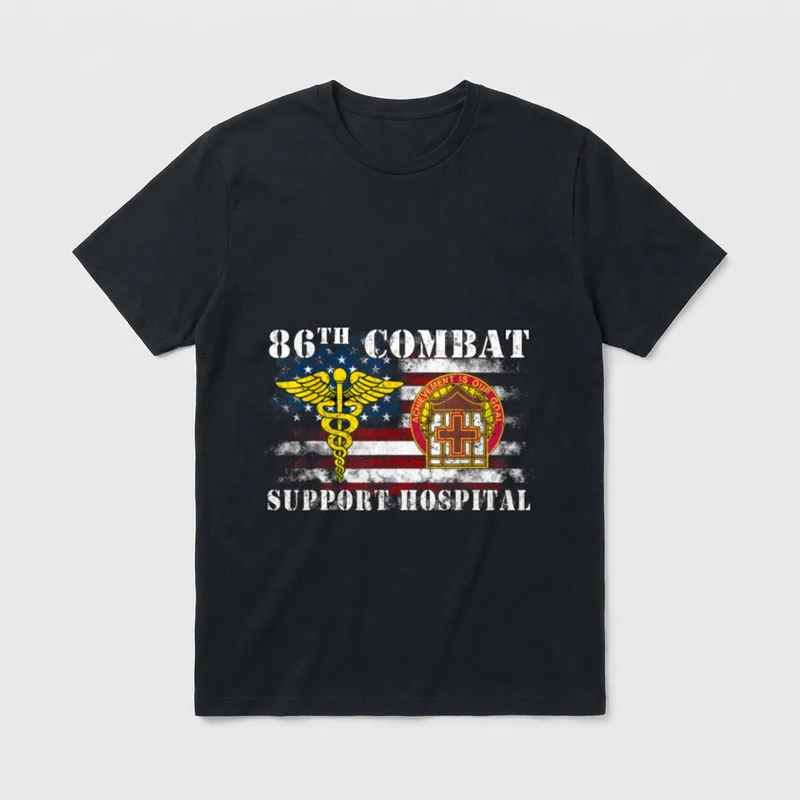 86th Combat Support Hospital Veterans Day T-Shirt – Classic T-Shirt in Black