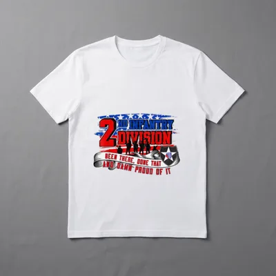 2nd Infantry Division ID Indianhead Veteran T-Shirt – Classic T-Shirt in Black