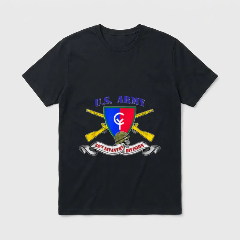 38th Infantry Division ID Veteran Cyclone T-Shirt – Classic T-Shirt in Black