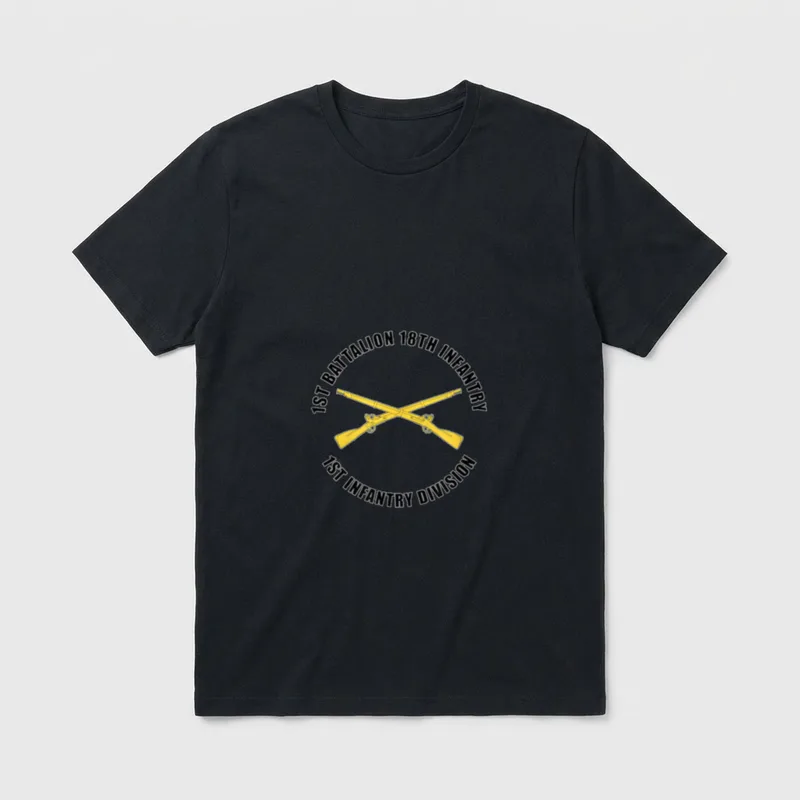 Battalion 18th Infantry Infantry Division Veteran T-Shirt – Classic T-Shirt in Black