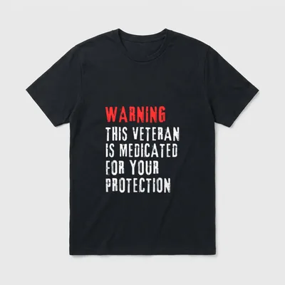 Protection Funny Patriotic Veteran T-Shirt – Classic T-Shirt in Black
