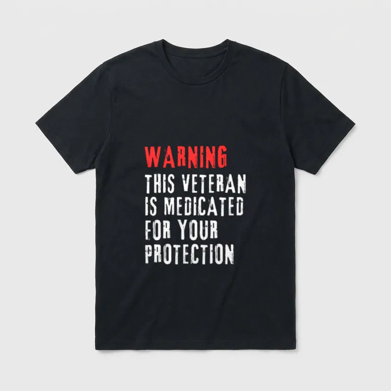 Protection Funny Patriotic Veteran T-Shirt – Classic T-Shirt in Black