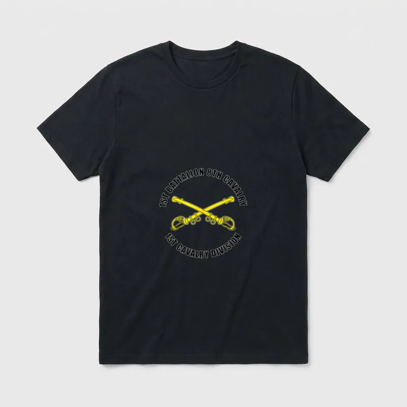 Battalion 8th Cavalry Cavalry Division 1st T-Shirt – Classic T-Shirt in Black