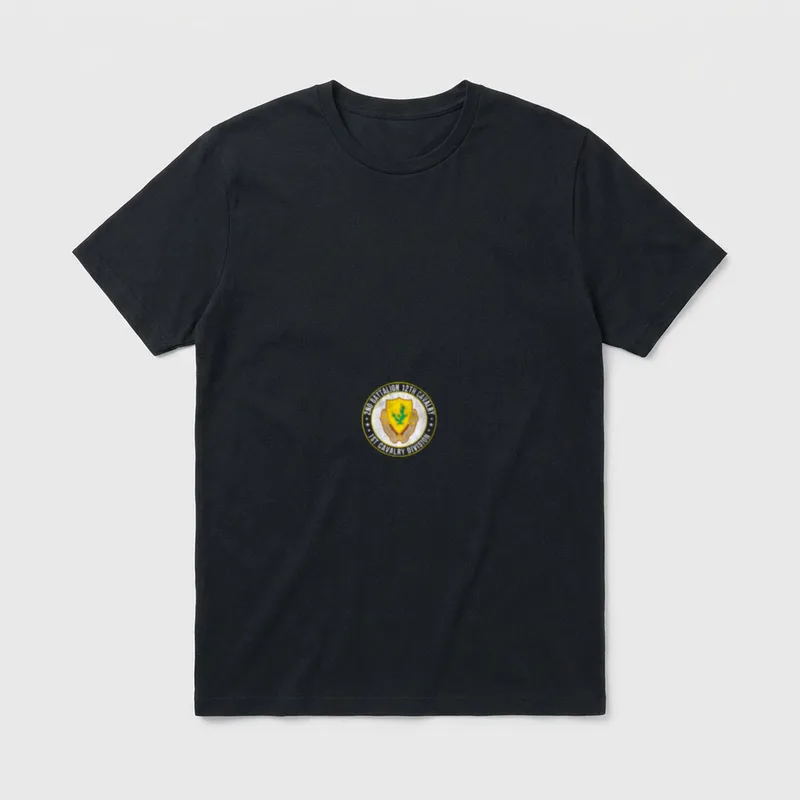 Battalion 12th Cavalry 1st Division Veterans T-Shirt – Classic T-Shirt in Black