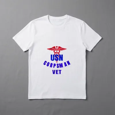 USN Corpsman Veteran T-Shirt – Classic T-Shirt in Black
