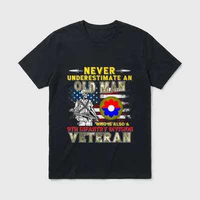9th Infantry Division Veteran Fort Washington T-Shirt – Classic T-Shirt in Black
