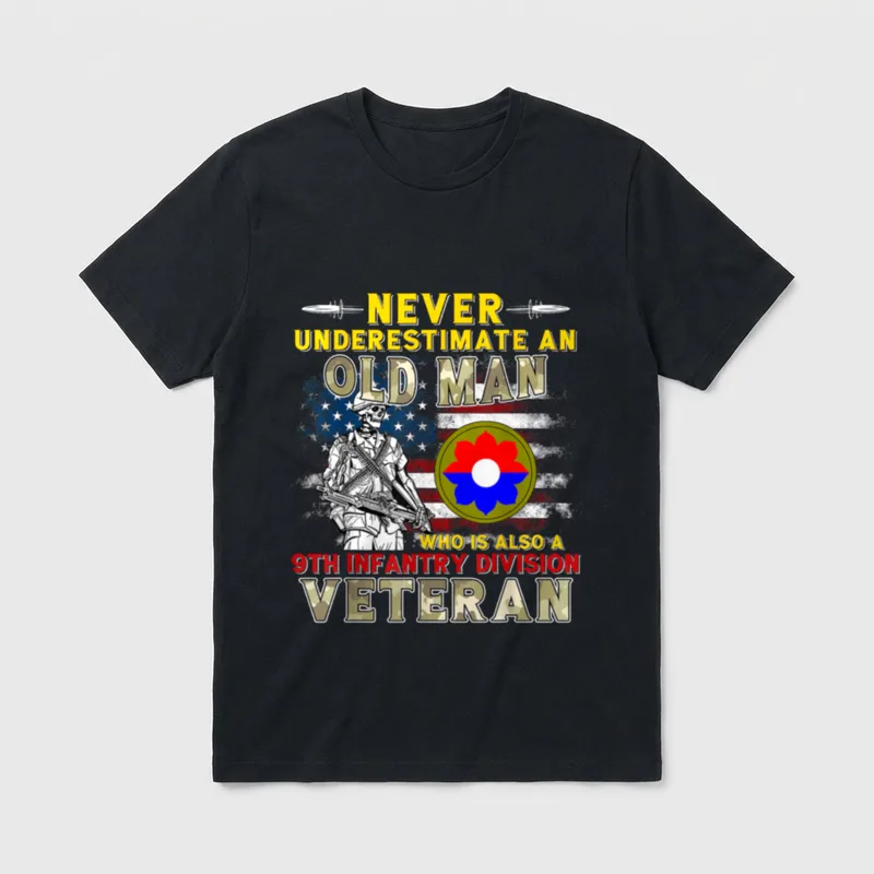 9th Infantry Division Veteran Fort Washington T-Shirt – Classic T-Shirt in Black
