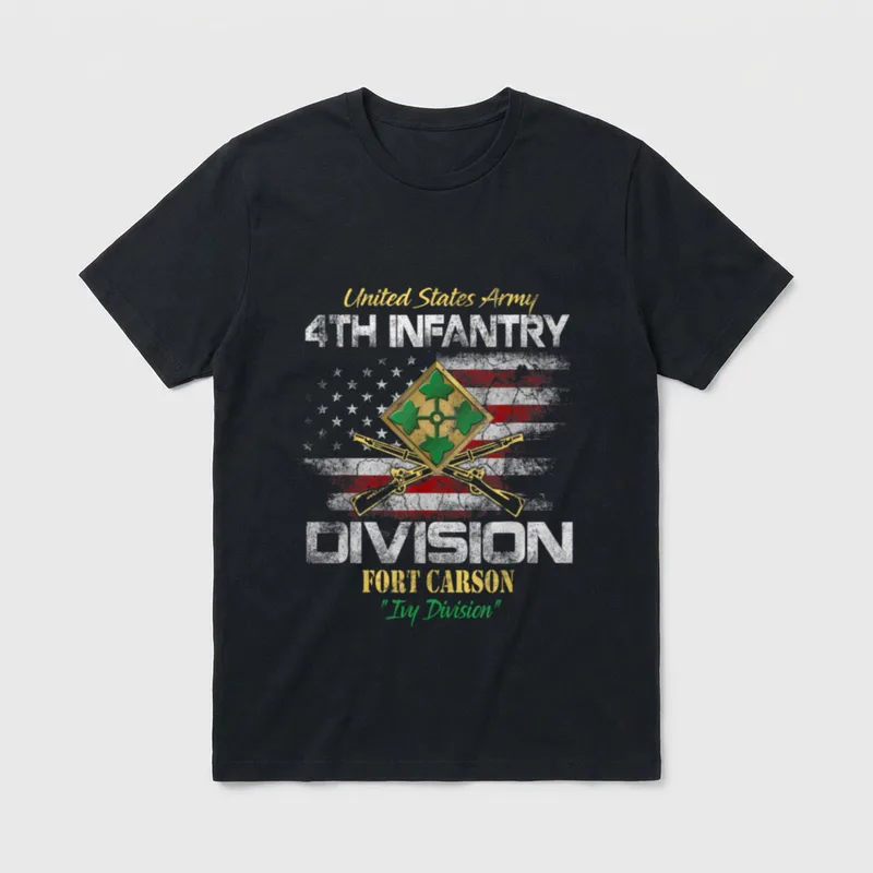 Fort Carson Patriotic Veteran T-Shirt – Classic T-Shirt in Black