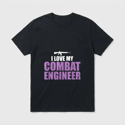 I Love My Veteran Sapper Combat T-Shirt – Classic T-Shirt in Black