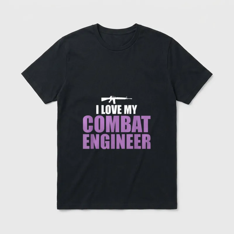 I Love My Veteran Sapper Combat T-Shirt – Classic T-Shirt in Black