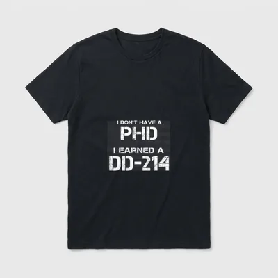 Military Discharge Certificate T-Shirt – Classic T-Shirt in Black