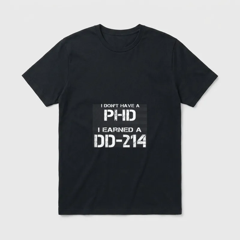 Military Discharge Certificate T-Shirt – Classic T-Shirt in Black