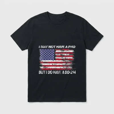 Proud Veteran Humor T-Shirt – Classic T-Shirt in Black