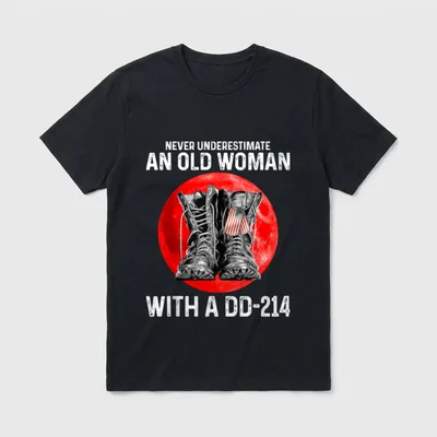 Veteran Woman DD-214 T-Shirt – Classic T-Shirt in Black