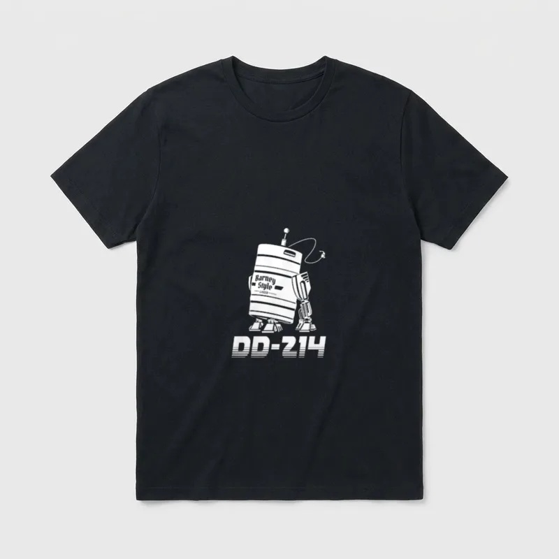 Military Discharge DD-214 T-Shirt – Classic T-Shirt in Black
